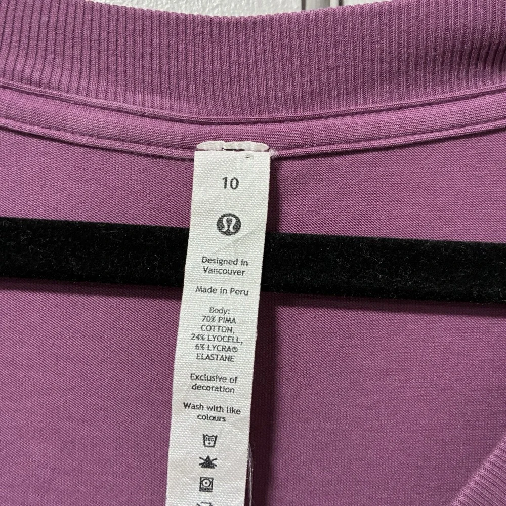 Lululemon‎ All Yours Tank Maxi Dress Pima Cotton Sleeveless Purple Size 10